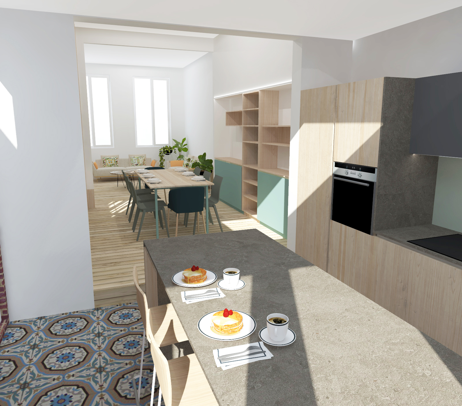 La cuisine ouverte