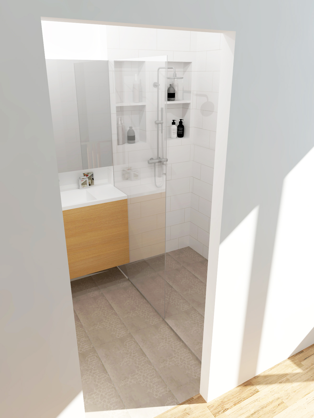 La salle douche