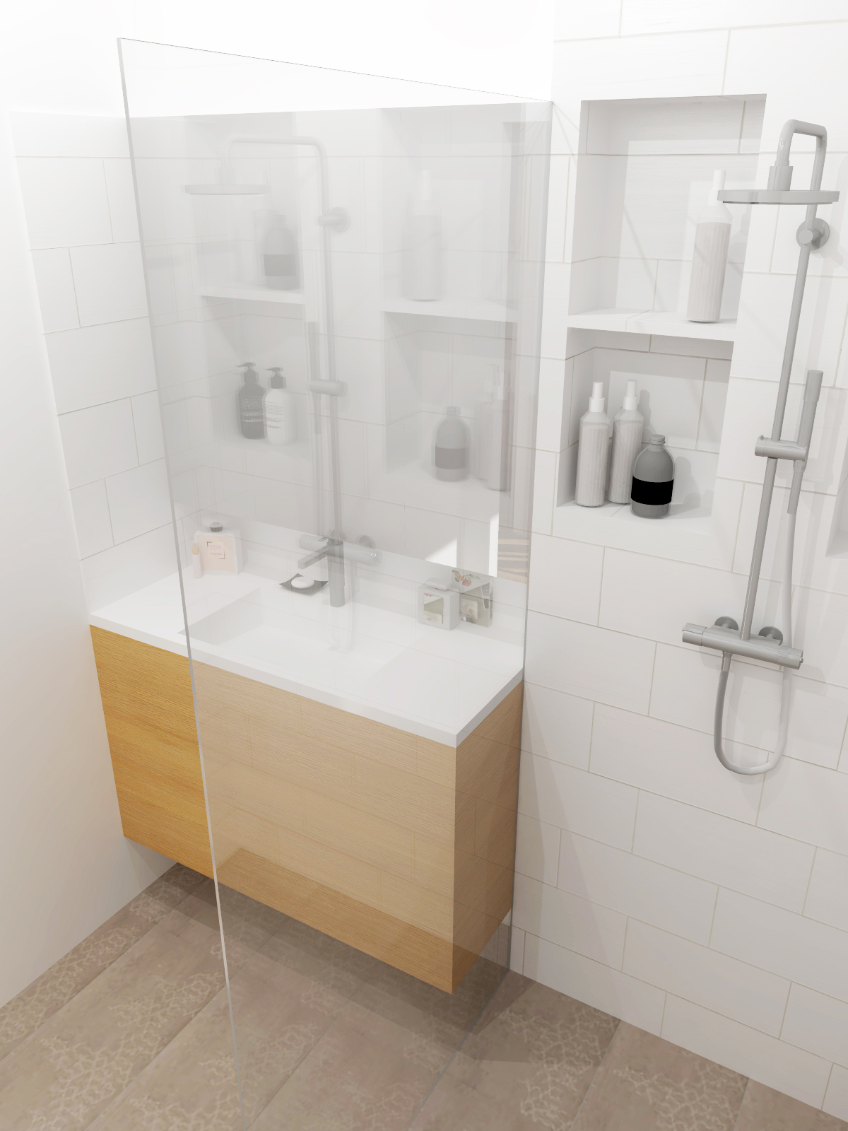 La salle douche